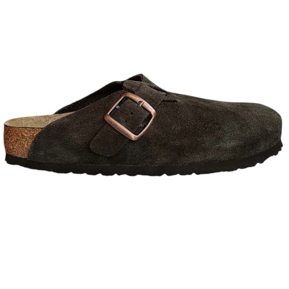 BIRKENSTOCK Boston Mocha Suede Leather Clogs EU 38 US 7 to 7 1/2 Regular Fit - Picture 5 of 16